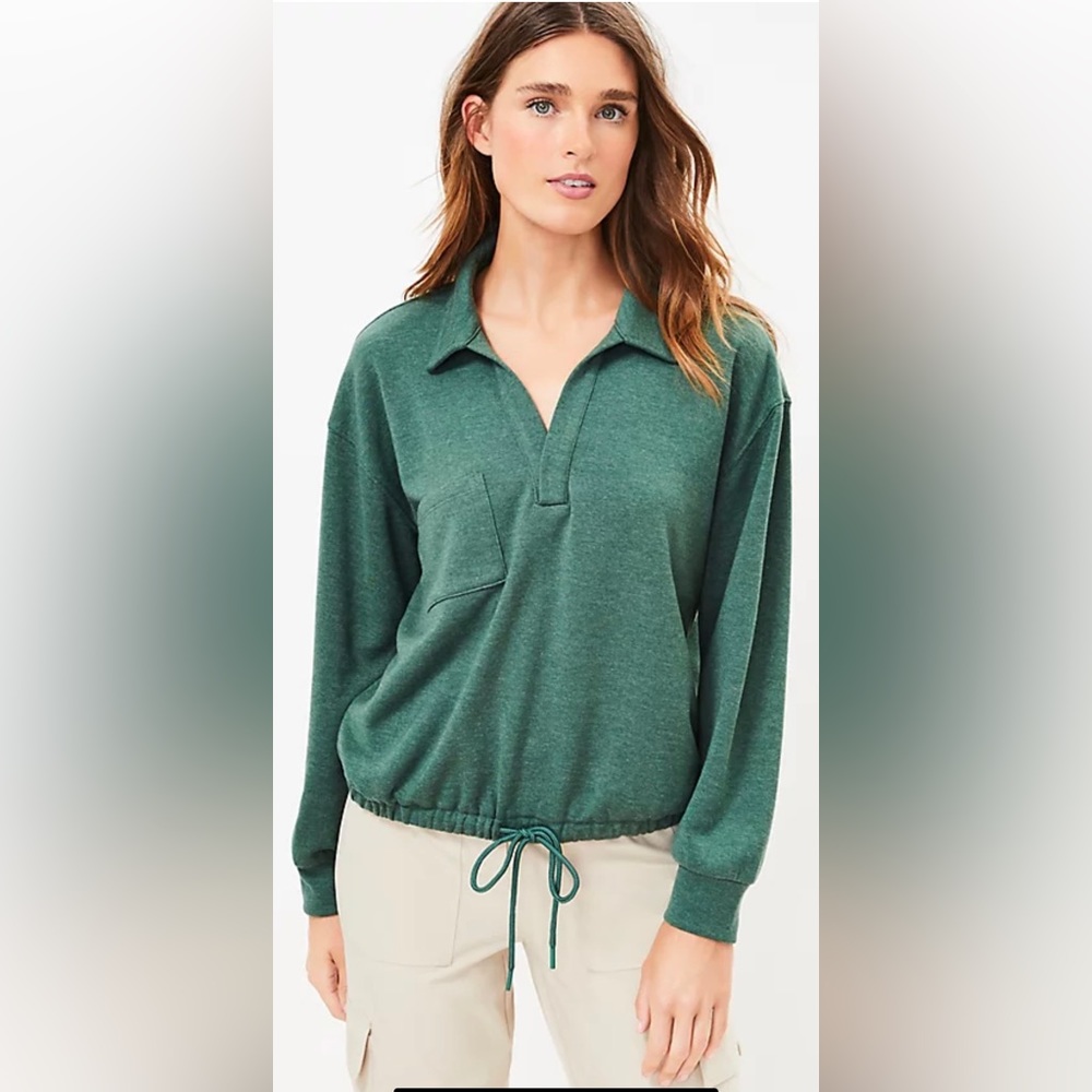 Relaxed — an easy shape that's just shy of loose
 Soft knit
Hits at hip